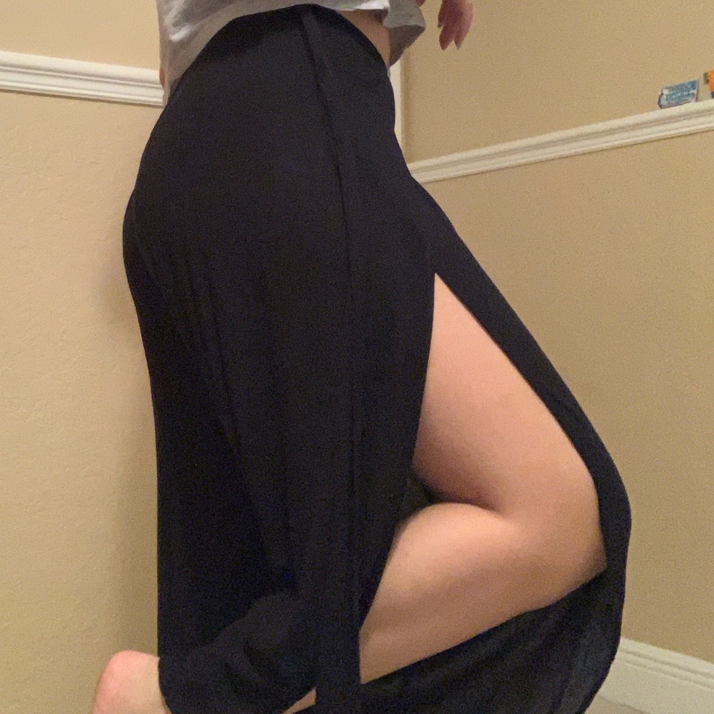 Slit pants